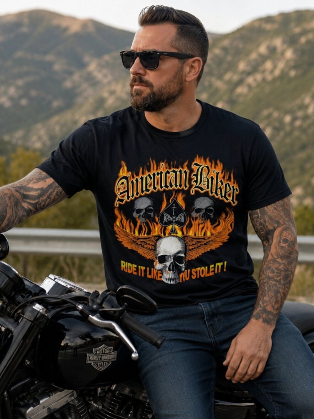 American Biker TShirt (MEDIUM)